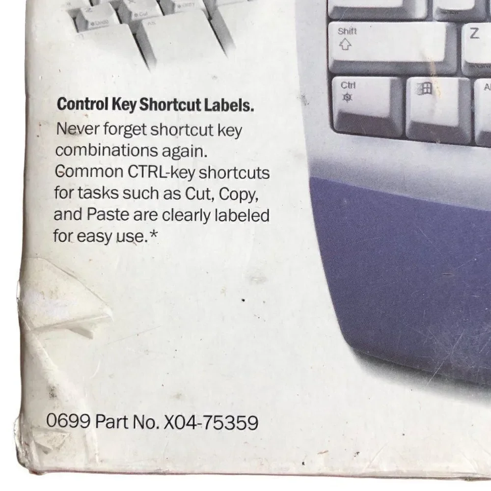 Vintage Microsoft Internet Keyboard 0699 X0-75359